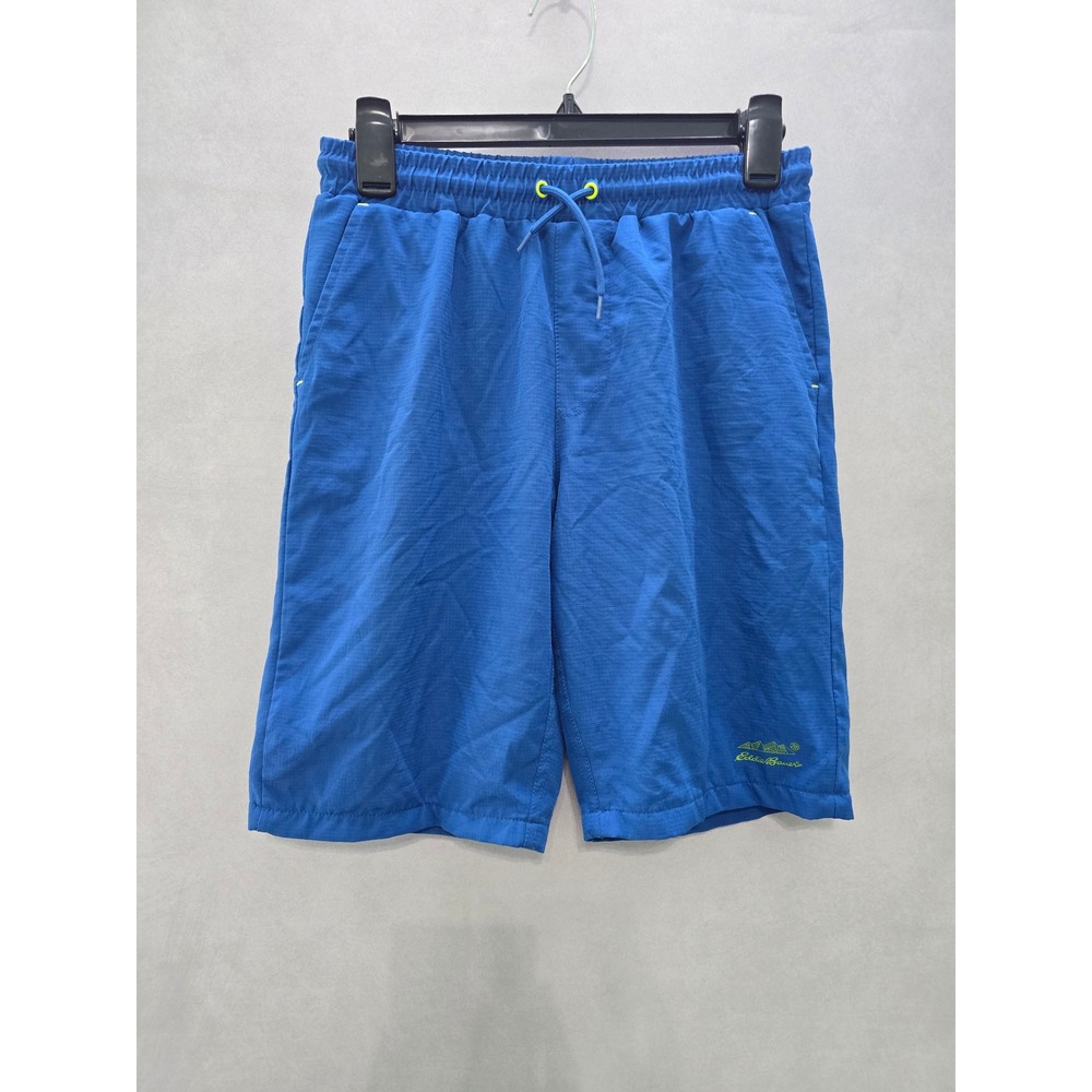 Blue Board Shorts Swim Trunks Boys Eddie Bauer 14/16 Large